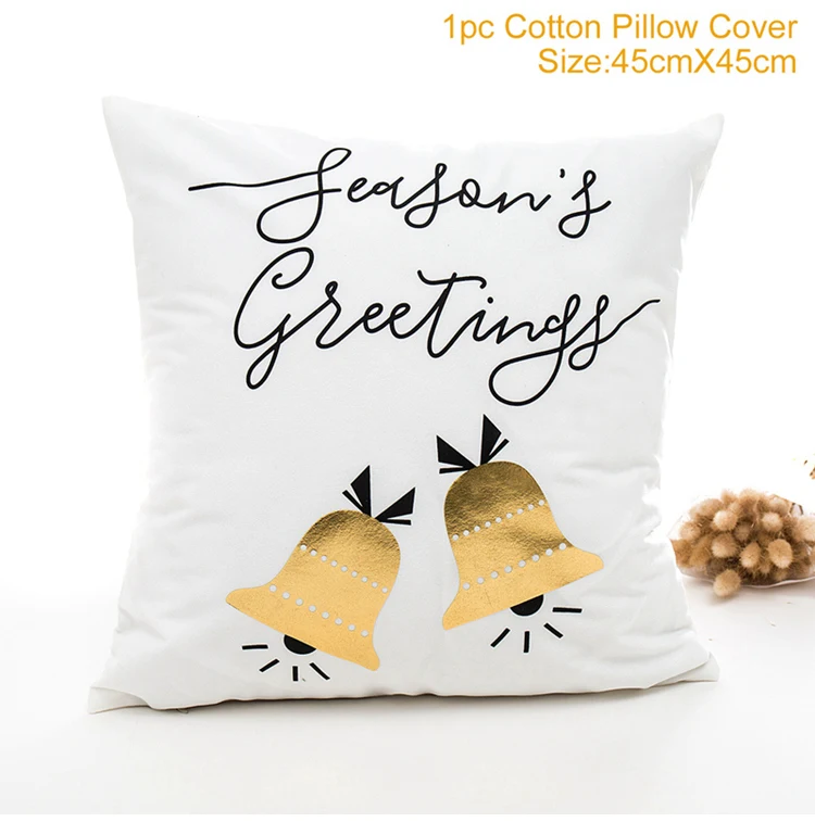 Декоративный Рождественский чехол для подушки, Белый Рождественский чехол для подушки, чехлы для дивана, чехлы для сидений автомобиля с рождеством, декоративный чехол для подушки - Цвет: C11