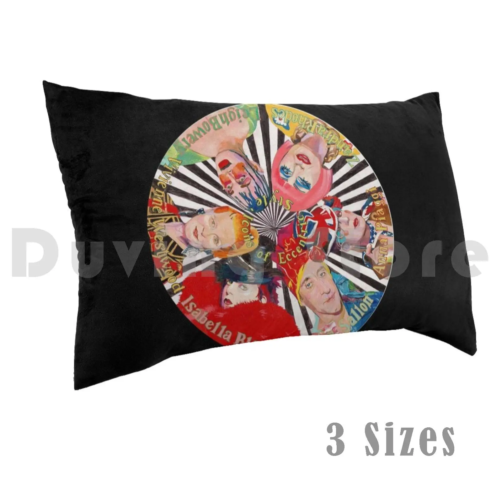 

Icons Of Eccentric Style Pillow Case DIY 50x75 Philip Sallon Anna Piaggi Leigh Bowery Isabella Blow Fashion