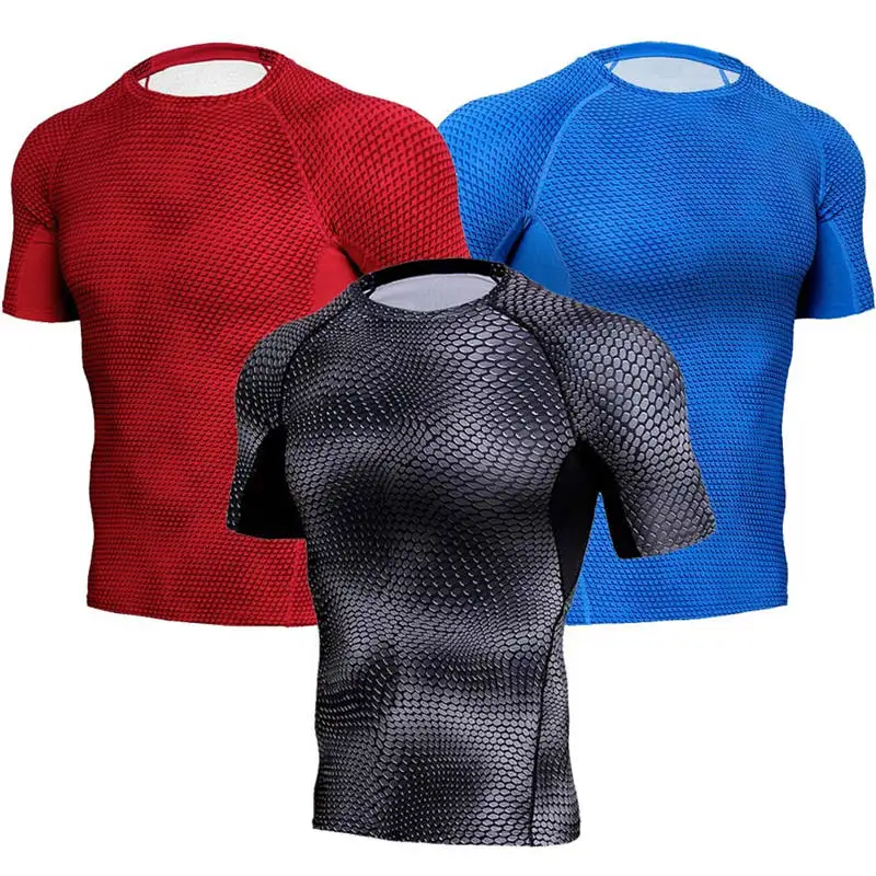Новинка 2020 быстросохнущая футболка для бега облегающие компрессионные футболки