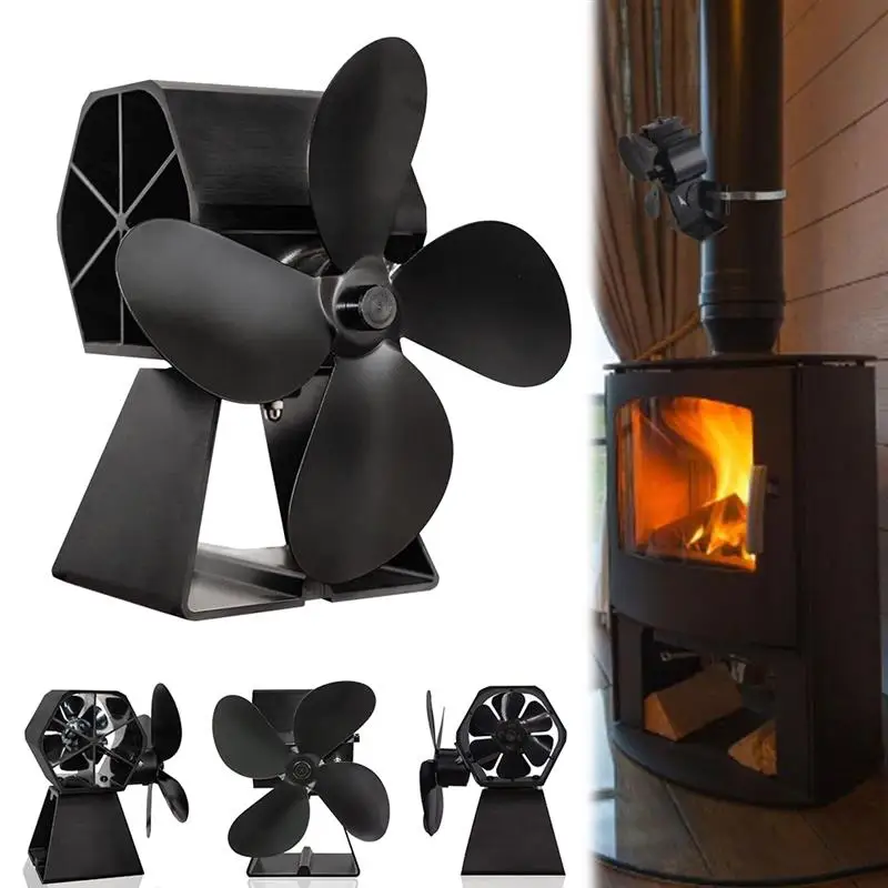 

Fireplace Thermal Power Dual Fan Thermal Powered Fireplace Fan High Quality Heat Powered Wood Stove Fan For Indoor