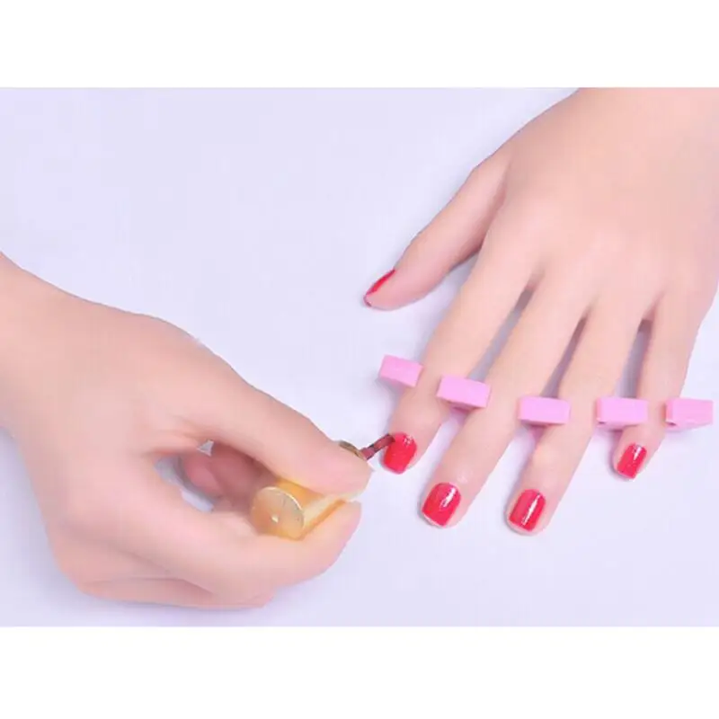 2 шт./пара случайные цвета разделитель для ногтей пальцев ног Профессиональный