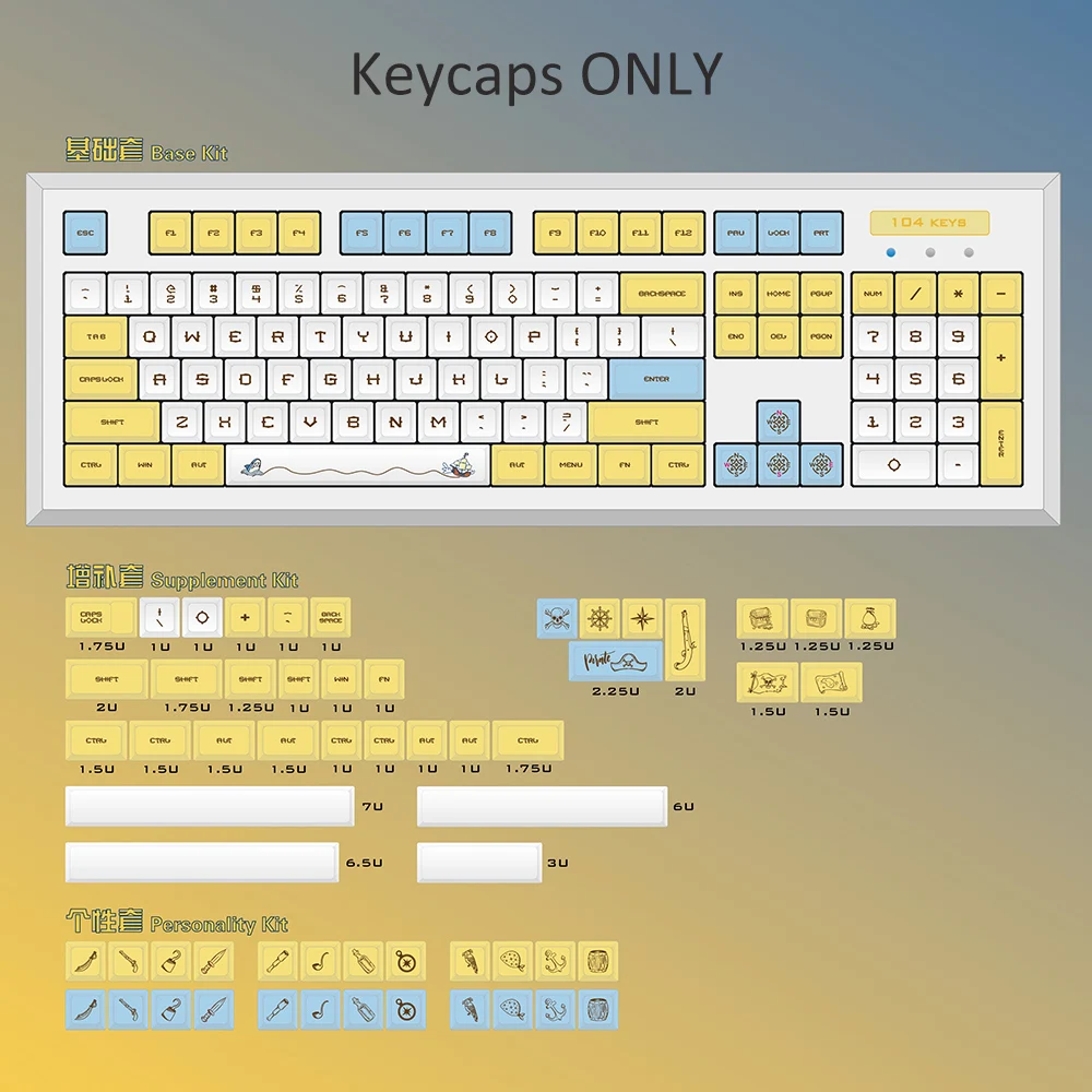 Механическая игровая клавиатура с сублимацией Filco PBT колпачок для ключей s Cherry Mx