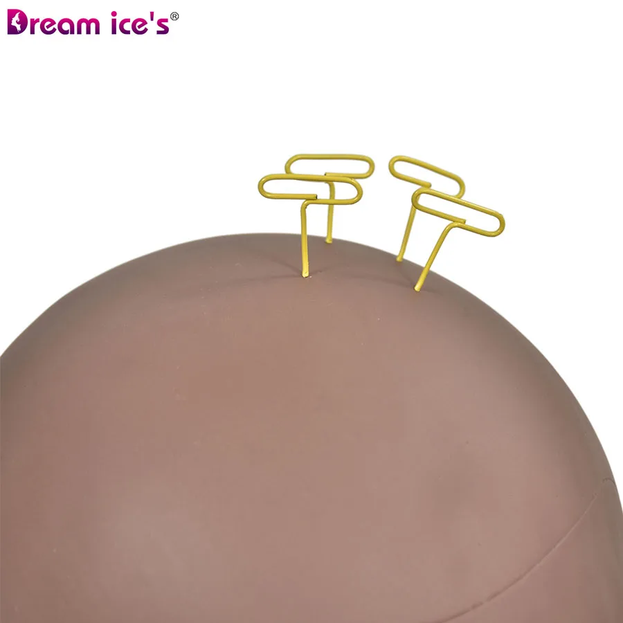 

PVC Cosmetology Makeup Mannequin Head Wig Hat Display Manikin for Makeup, Eyelash Extension and Massage Training Dream Ice"s