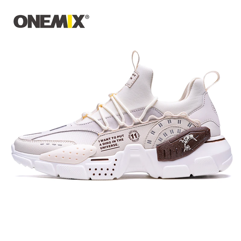 

ONEMIX Running Shoes Men 2021 New Fashion Height Increasing Breathable Women's Sneakers Cushioning Platform Retro Sports Shoes