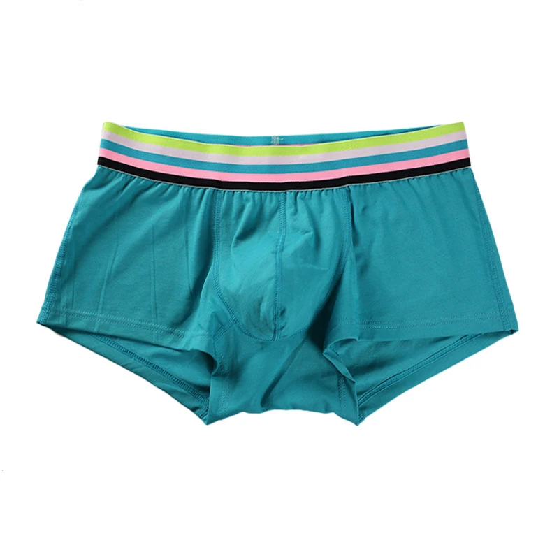 Мужские хлопковые трусы ярких цветов мужское нижнее белье шорты-боксеры Cueca