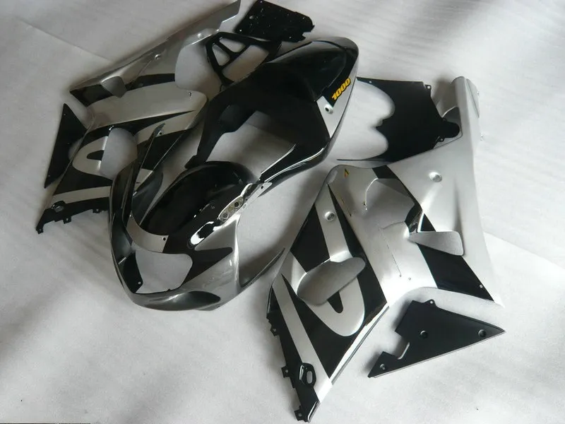 Набор обтекателей мотоцикла для GSXR1000 K2 00 01 02 GSXR 1000 2000 2001 2002 ABS Топ Серебряный