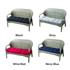 Мягкая подушка для скамейки с фиксированным галстуком, длинная прямоугольная подушка для качелей, для шезлонга, садовой мебели, шезлонга, 130*50 см, однотонная