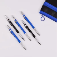 1pcs student plastic and metal lead holder mechanical draft pencil drawing 2 0mm lead holder mechanical pencil hb refill black