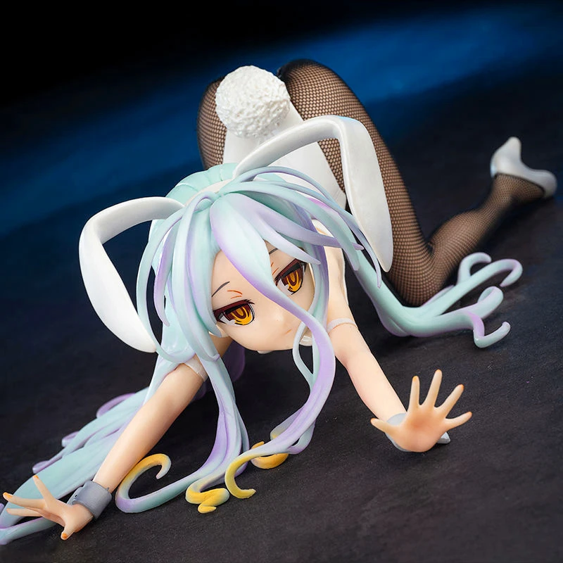 

11Cm Anime Figure No Game No Life Shiro Cat Bunny Ver. Sexy FREEing No Game No Life Shiro Action Figure Collectible Model Toy