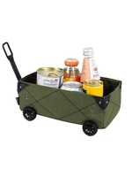 outdoor camping storage box mini camping car tissue box diy canvas folding trolley shopping cart waterproof cart storage box