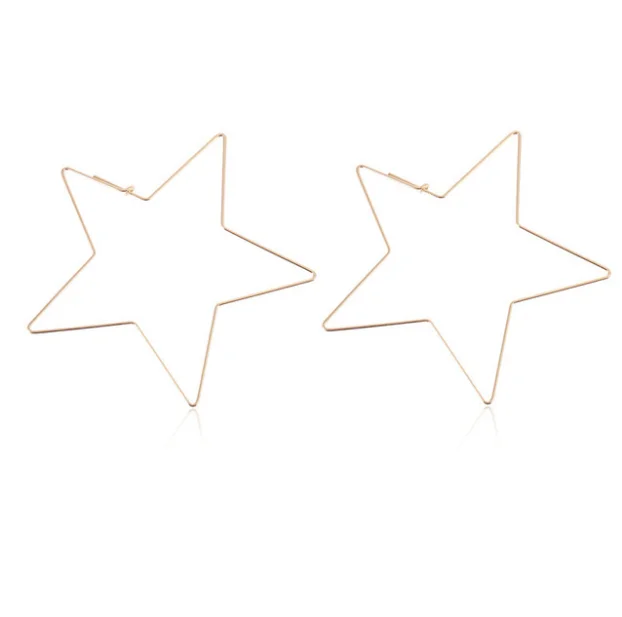 Женские серьги-гвоздики в виде большой звезды | Украшения и аксессуары