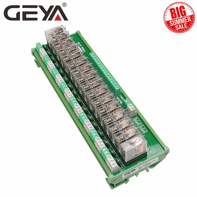 GEYA NG2R 16-канальный видеорегистратор релейных платов 1NO 1NC Din Rail триггерный релейный