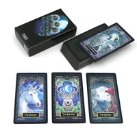2020 familiars tarot cards deck english spanish french german version mysterious animal magic divination card game