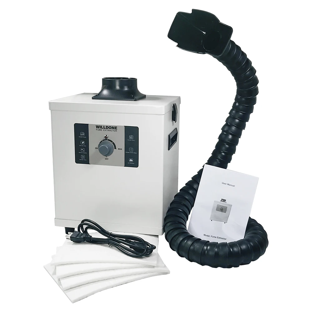 

150W Beauty Nail Salon Fume Extractor,Soldering Smoke Extractor, Welding Fume Extractor