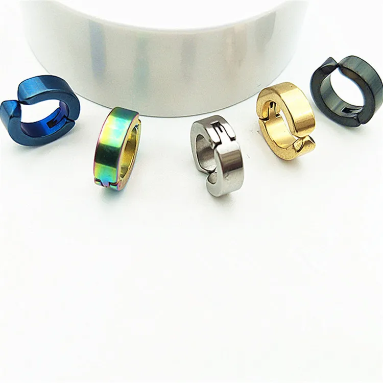 1 шт. мужские серьги гвоздики без ушей|Серьги-клипсы| |