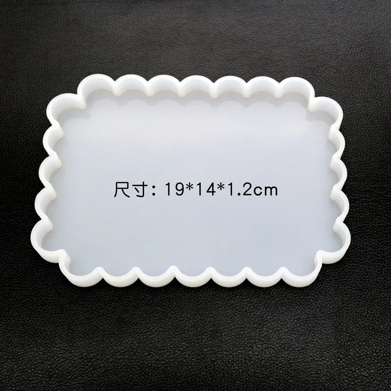 Эпоксидная форма сделай сам квадратный волнистый стол набор подставок круглые