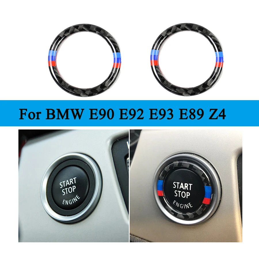 Кнопка запуска двигателя автомобиля кнопка Зажигания декоративное кольцо из