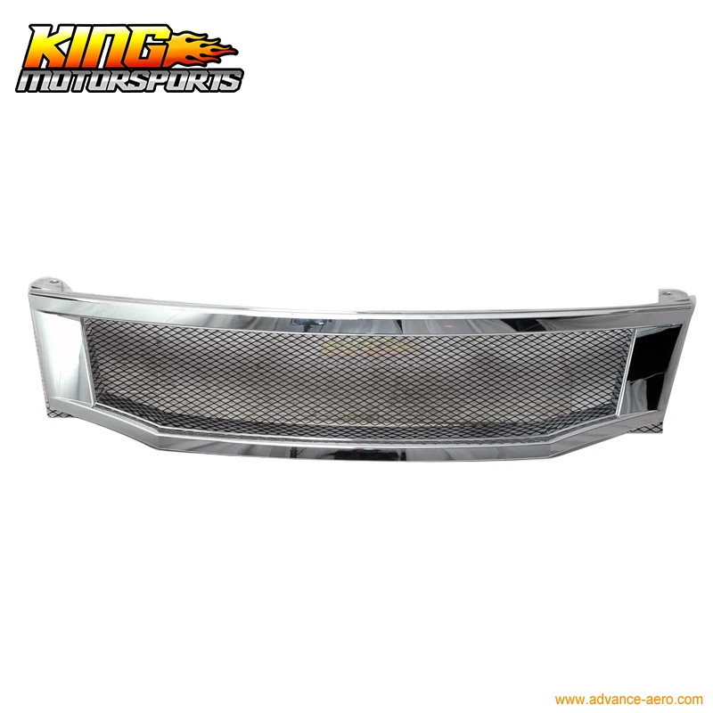 Подходит для 08 09 10 Honda Accord Sedan T R Хромированная передняя вытяжная решетка США