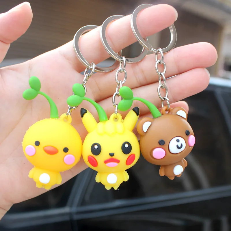 Новинка Август креативные брелки для ключей в японском и корейском стиле из ПВХ с