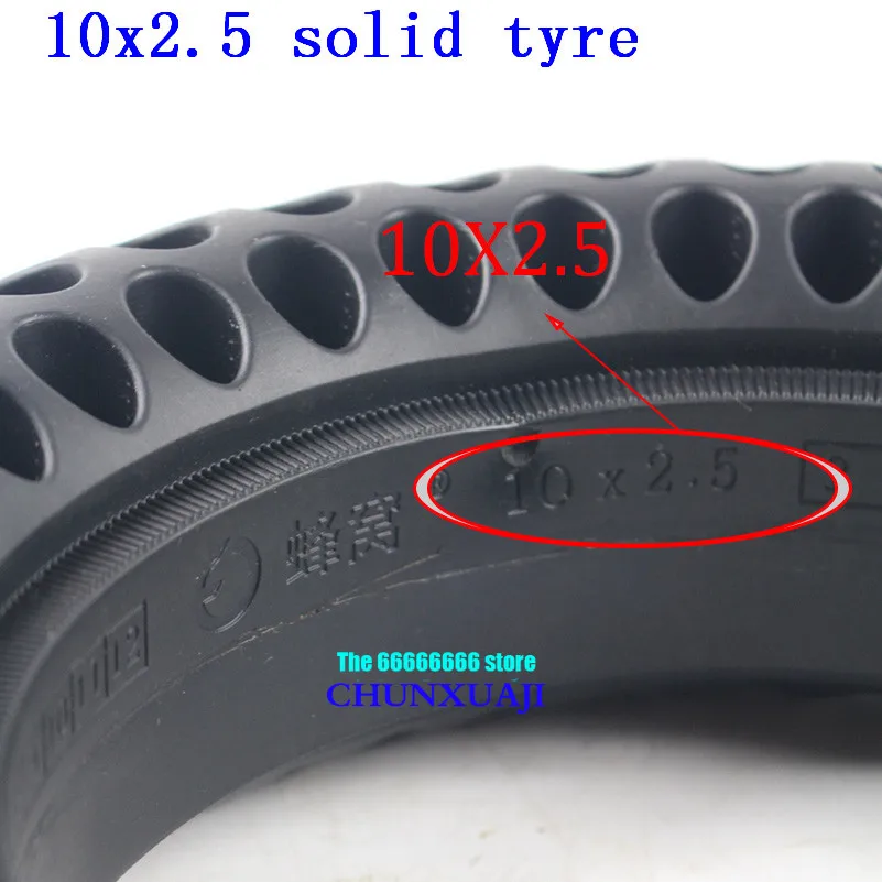 10 inch10x2.50 10x2 25 сотовые твердые шины подходит для электрического скутера