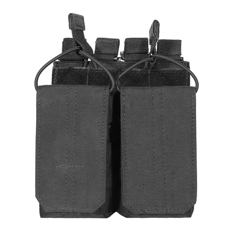 

Двойная Сумка для магазина MOLLE, черная камуфляжная Военная охотничья Экипировка AK M4 Mag, тактические аксессуары для охоты на открытом воздухе