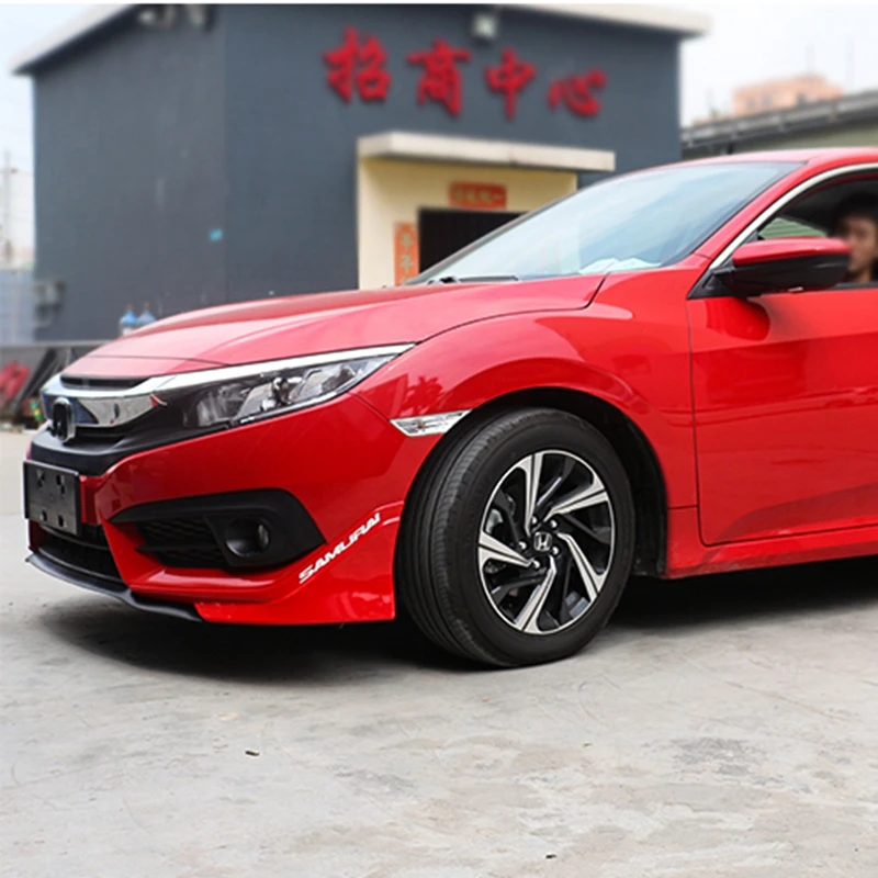ABS задний бампер губ сплиттер лоскут Cupwings для Hon Da Civic 2015 2016 2017For Honda | Автомобили и