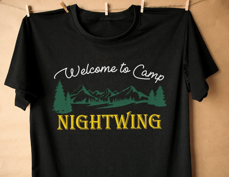

Camp Nightwing Counselor T-shirt, Fear Street Camp Nightwing T-Shirt,Men's Cotton T-shirt