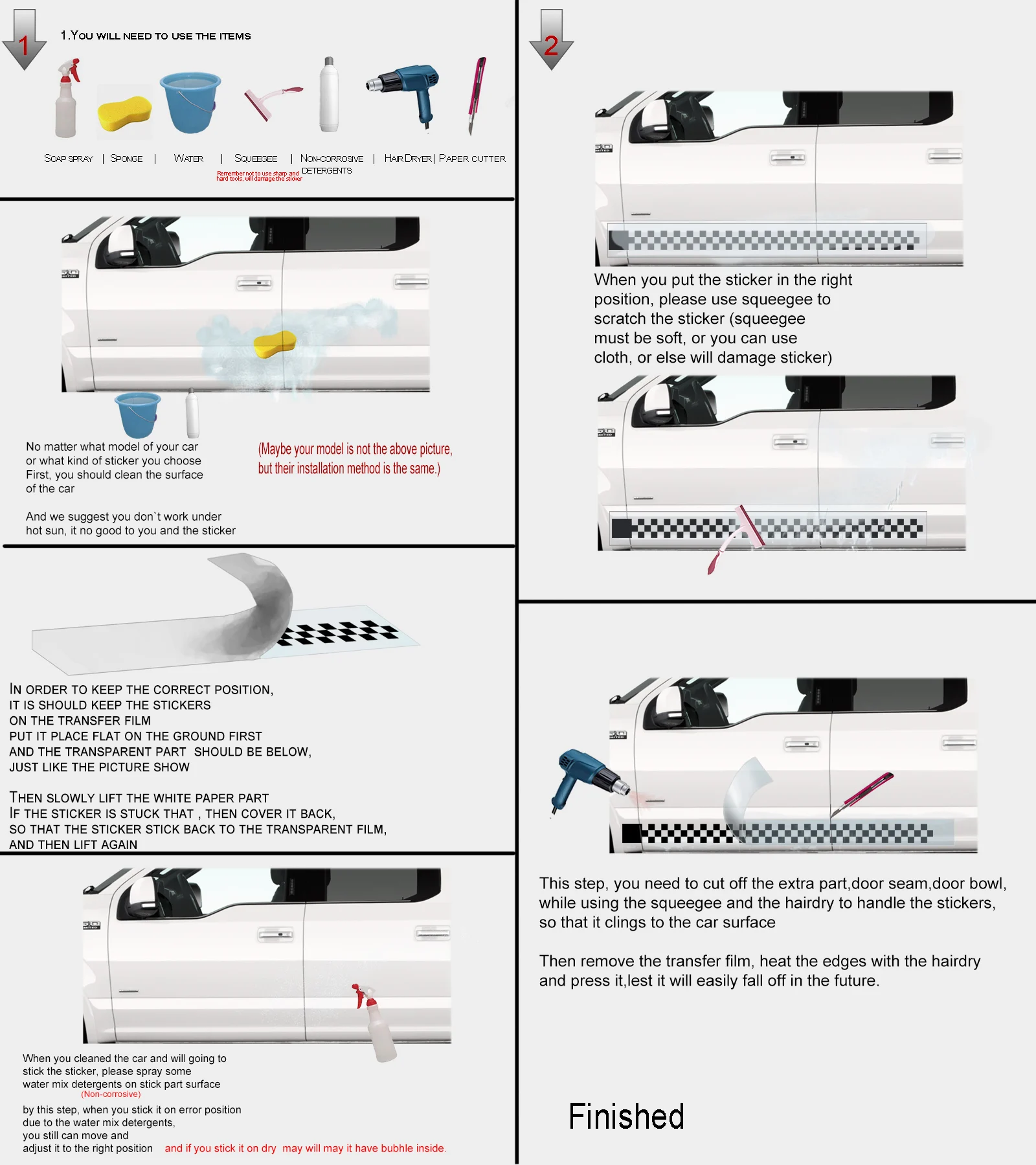 

2pcs Sticker Doors Stripes Vinyl Decal Graphics For Universal, Customized, MINI R50 R53 R55 R56 R57 R59 R60 R61 F54 F55 F56 F60