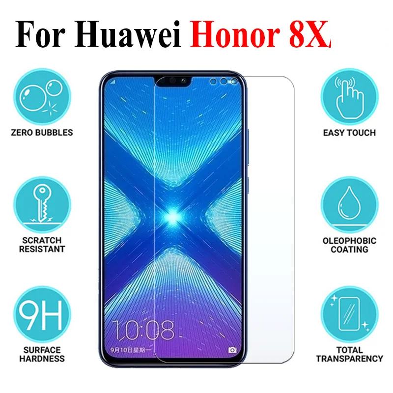 9H Tempered Glass For Huawei Honor 8X JSN-L11 JSN-L21 JSN-L22 JSN-L42 GLASS Protective Film Screen Protector cover | Мобильные