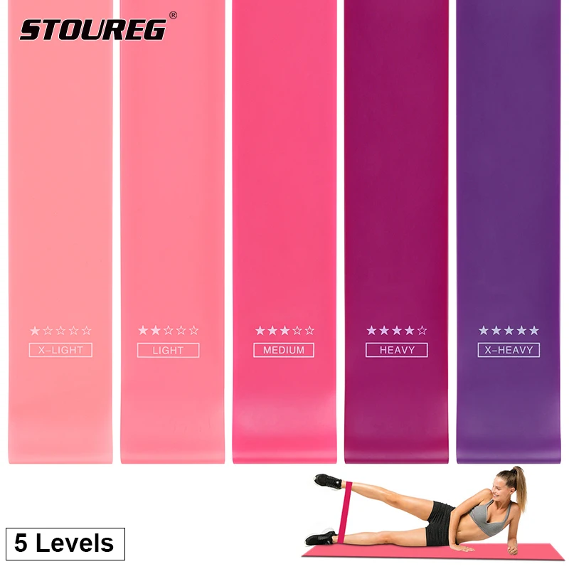Спортивные Эспандеры 5 уровней прочности спортивные резиновые ленты для