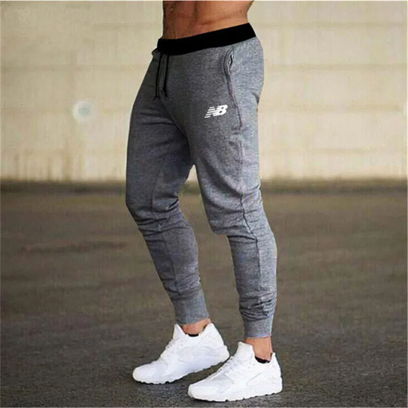 

2021New Jogging Pants Men Sport Sweatpants Running Pants GYM Pants Men Joggers Cotton Trackpants Slim Fit Pants Bodybuilding Tro