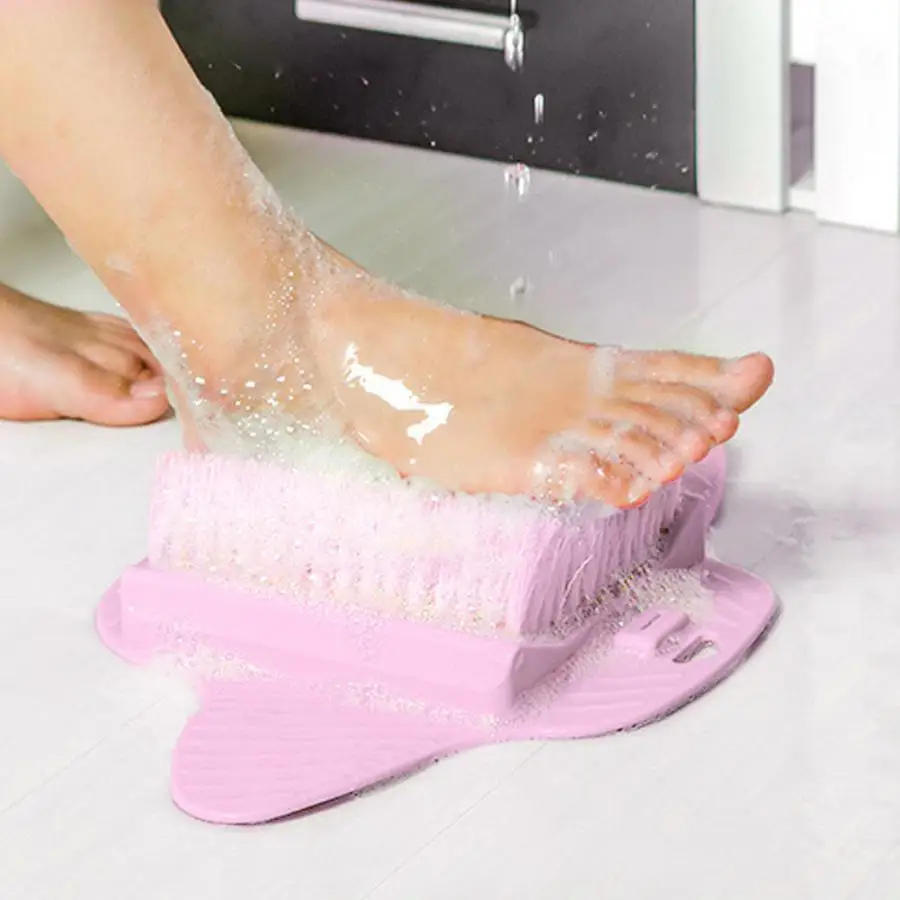 Пластмассовый массажер для ног щетка Ванной Щетка стоп ванны очиститель