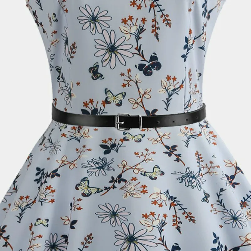 Женское винтажное платье Eyegemix в ретро стиле с цветочным принтом 1 29 50 s 60 большие