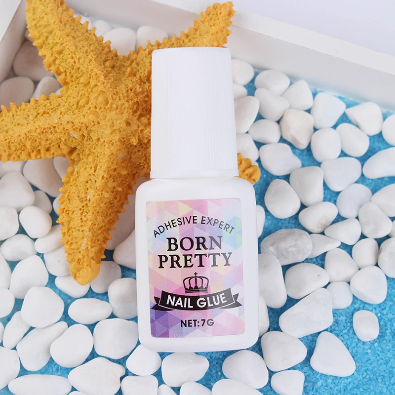 BORN PRETTY 1 бутылка клей для ногтей для клейкого украшения ногтей 7 г Быстросохнущий для DIY горный хрусталь маникюр лак для ногтей