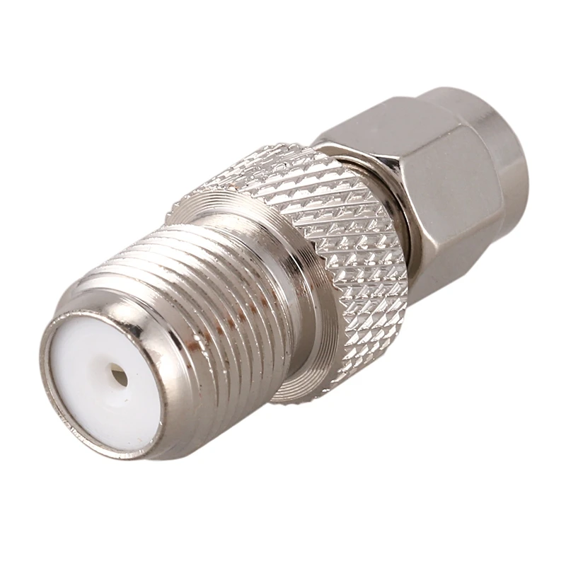 F Тип мама к SMA штекер коаксиальный разъем адаптера Серебряный тон|Терминалы| |
