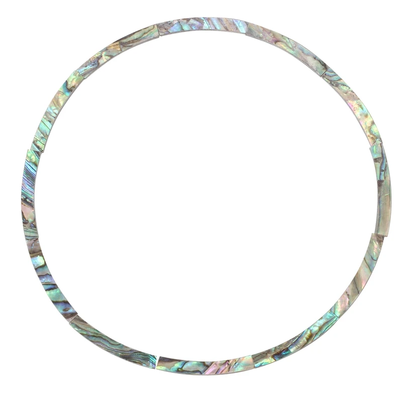 ABGZ-12Pcs гитара Soundhole Rosette Paua Abalone оболочка инкрустация изогнутая с полосами звук