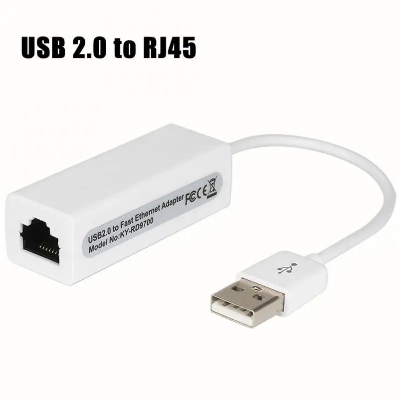 

10/100Mbps Fast Speed USB 2.0 To Ethernet Lan RJ45 Network Adapter Card Adapter For Win7 Desktop Laptop Computer LAN Adapter