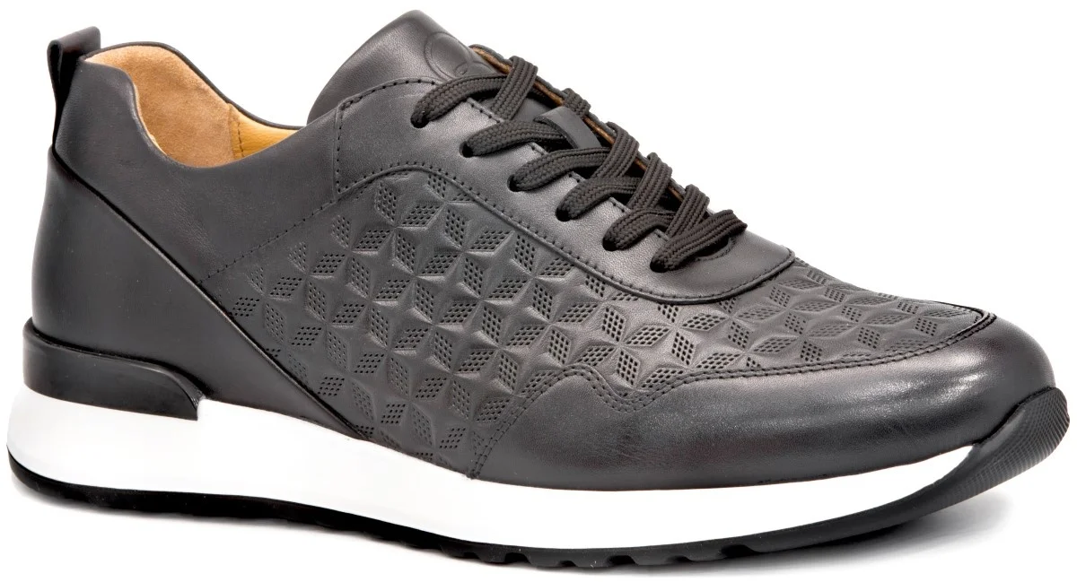 

Кроссовки Libero 3752 мужские черные, натуральная коровья кожа, на шнуровке, повседневная обувь для повседневного использования, Уличная обувь, ...