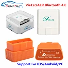 Сканер кодов Viecar V1.5, автомобильный радар-детектор OBD2, Bluetooth 4,0, Viecar ELM327, Bluetooth 4, Viecar, Viecar V1.5, ELM327, Bluetooth 4,0