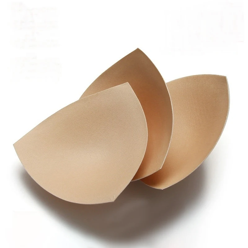 

1pair Bikini Bra Pad Triangle Cups Chest Push Up Insert Foam Pads for Swimsuit Padding Accessories Removeable Enhancer Bra Pads