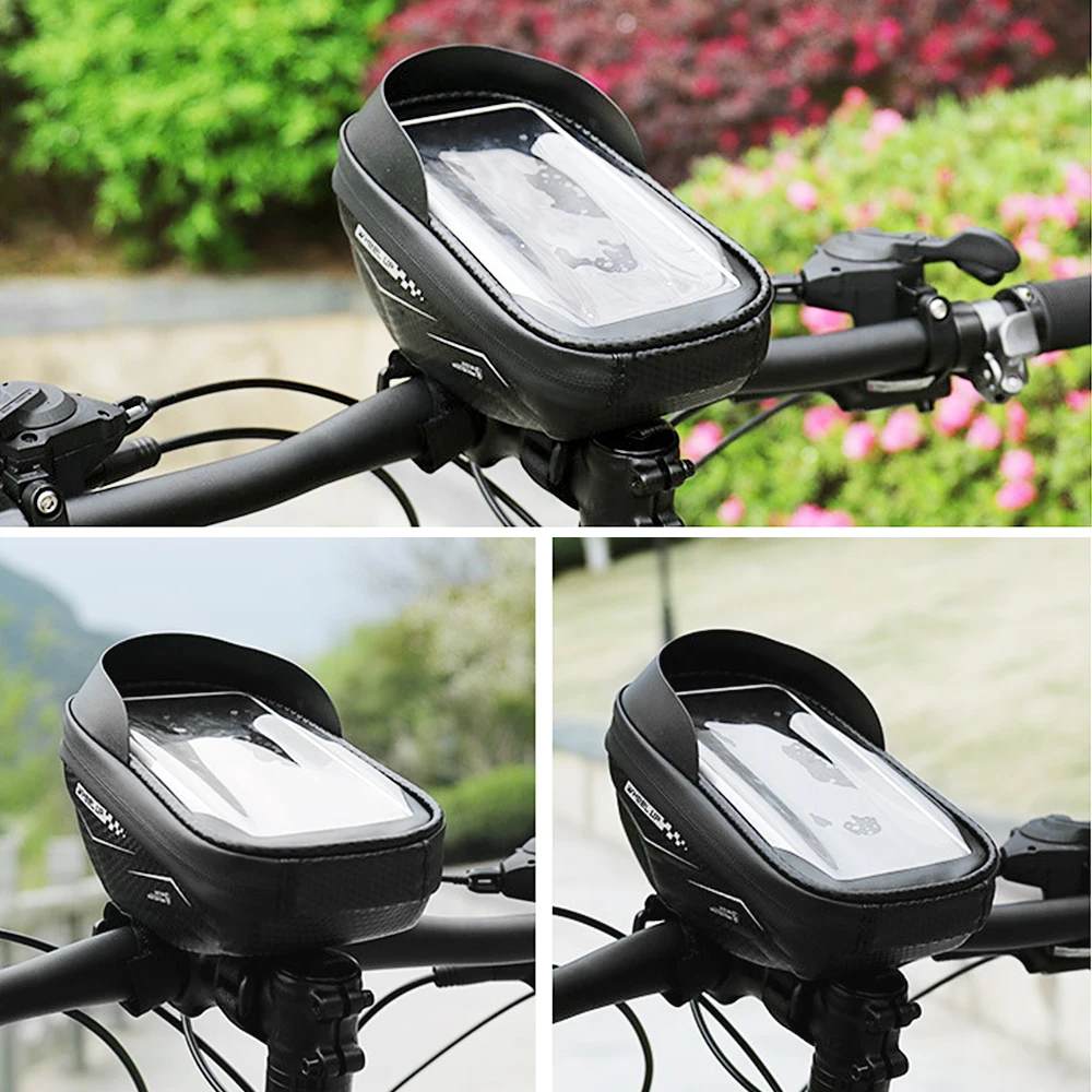 

Bicycle Bike Frame Bag Front Tube Bag Handlebar Bag Bicycle Bag with Touchscreen Phone Case Bike Bags