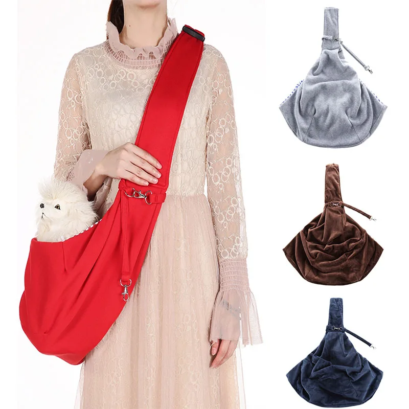 

Pet Dog Cat Carrier Outdoor Travel Handbag Pouch Breathable Single Shoulder Bag Sling Comfort Travel Shoulder Bag