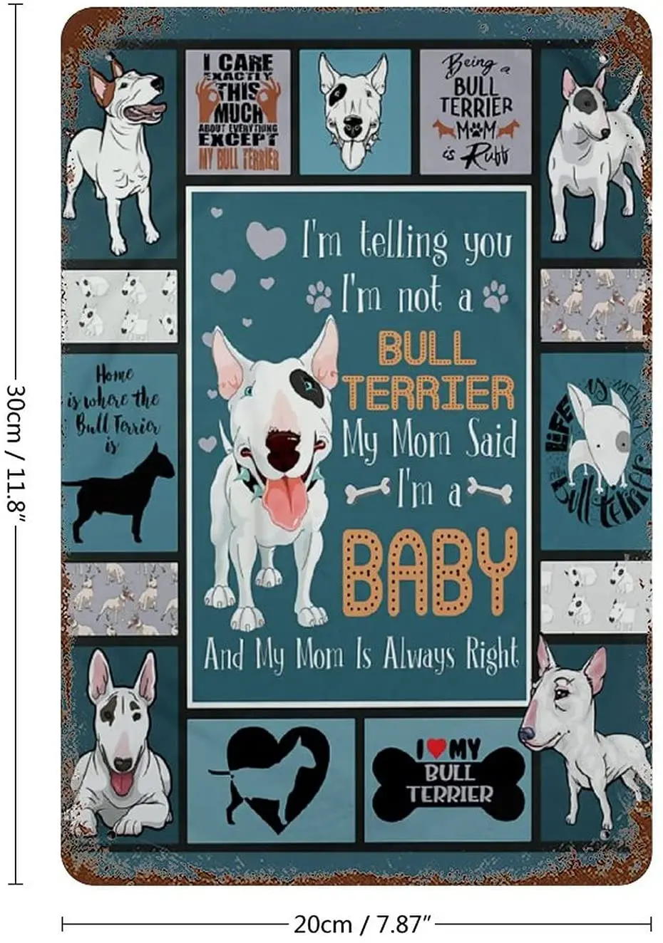 

Лучше с Bull Terrier, ретро жестяные знаки, забавный винтажный Металлический Настенный декор, постер для дома, бара, столовой, паба, мужской пещеры