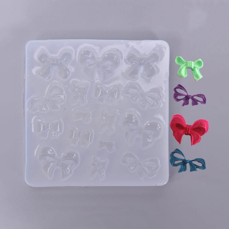 

1pc Bow Tie Resin Mould Epoxy DIY Pendant Tool Silicone Mold Craft Making Necklace Earrings Mold For Jewelry