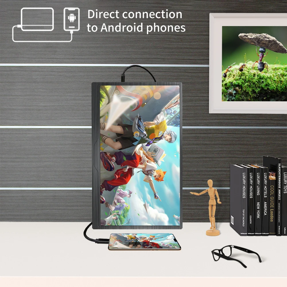 15 6 inch 4k portable monitor 1080p touch screen gaming monitor usb c hdmi for switch smartphone laptop ps4 xbox raspberry pi free global shipping