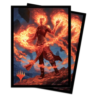 chandra acolyte Картины из аниме, игры карты рукава, торговые карты протектор Волшебная карта Щит Обложка PKM/YGO/MGT рукав 66x91 мм Oko - Цвет: chandra acolyte