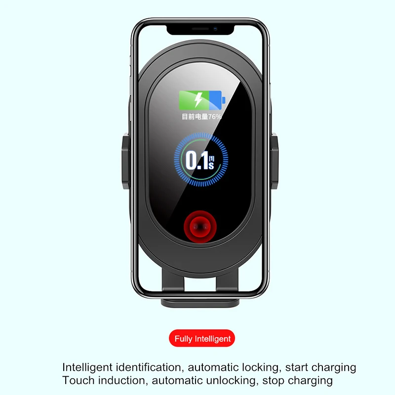 HKHUIBANG 10W wireless charger for iPhone /Samsaung type-c car phone holder charging Intelligent Infrared | Мобильные телефоны и