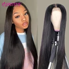 Новое поступление, парик из прямых волос с T-образной частью, парик из бразильских человеческих волос без клея 13x1, парик с U-образной частью из средней части 150%