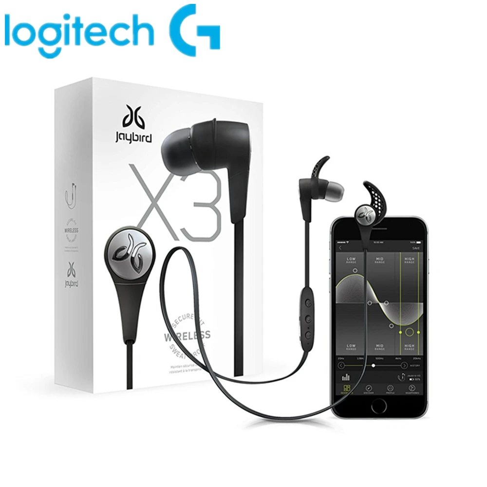 Logitech сойка X3 bluetooth-наушники для фитнеса Беспроводной шеи-наушники Bluetooth 4 1 с