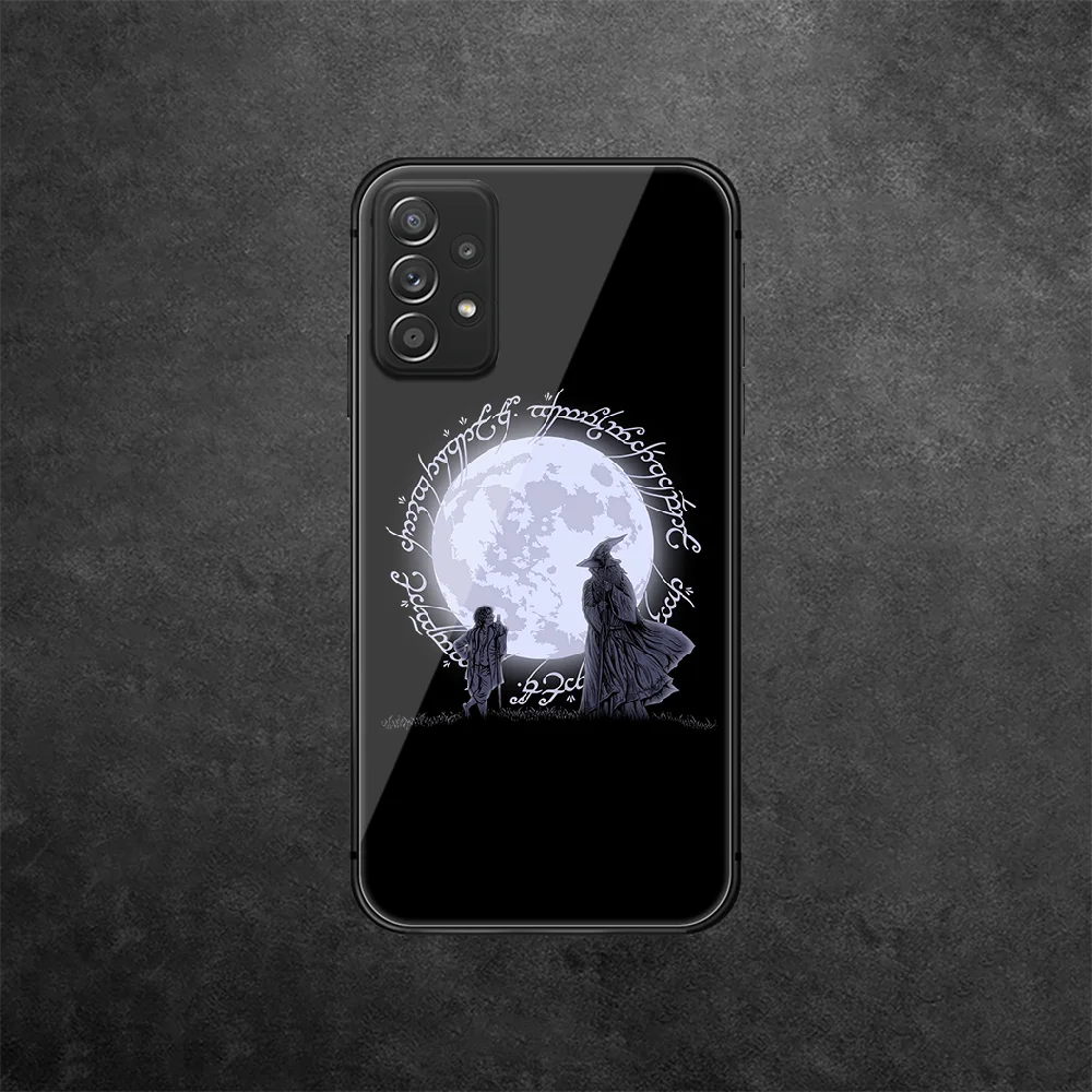 

LOTRs Rings Fantasy Movie Tempered Glass Phone Case Cover For Samsung Galaxy A 10 12 20 E 21 30 32 50 40 51 52 70 71 72 S
